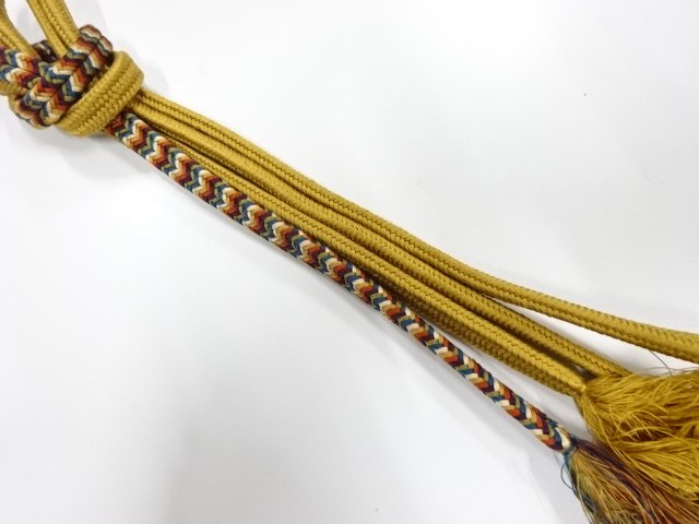 JAPANESE KIMONO / HAND-TIED OBIJIME